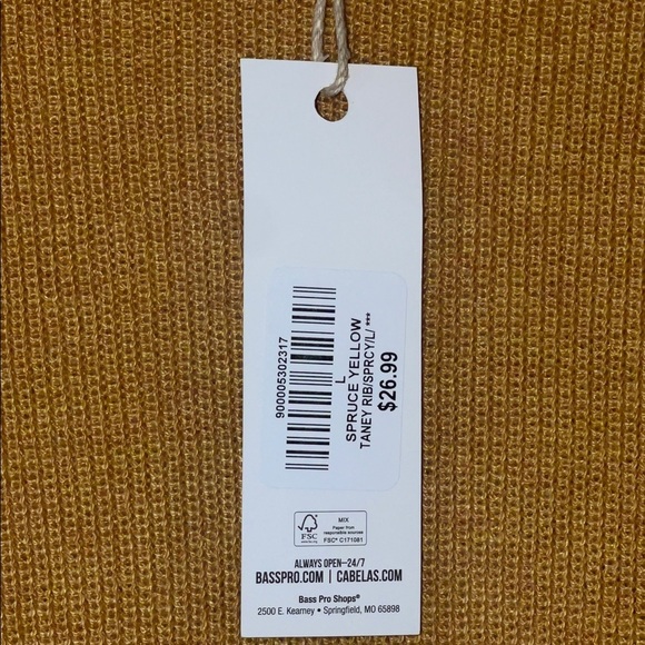 NWT Natural Reflections Mustard Knit Sweater size LARGE #311 - Picture 3 of 7